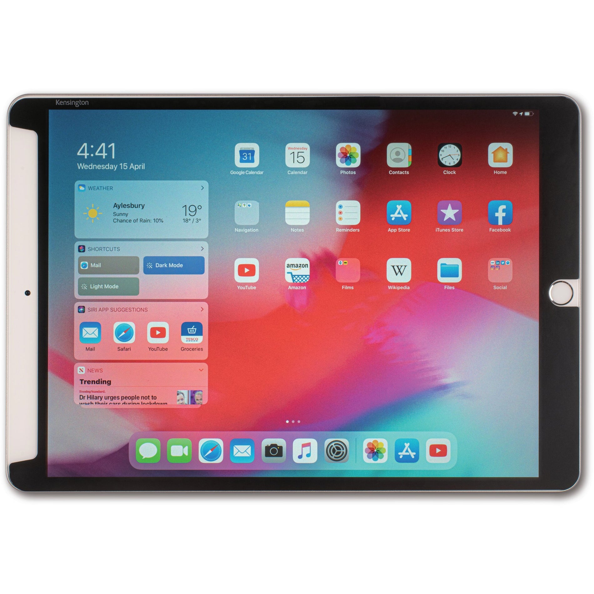 ACCO K50727WW SA105 Privacy Screen for iPad Air 10.5in, Blue Light Reduction, Easy to Apply, Scratch Resistant