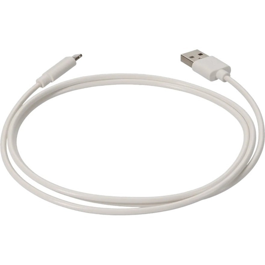 AddOn USB2LGT1MW 1.0m (3.3ft) USB 2.0 Male to Lightning Male White Cable, Data Transfer