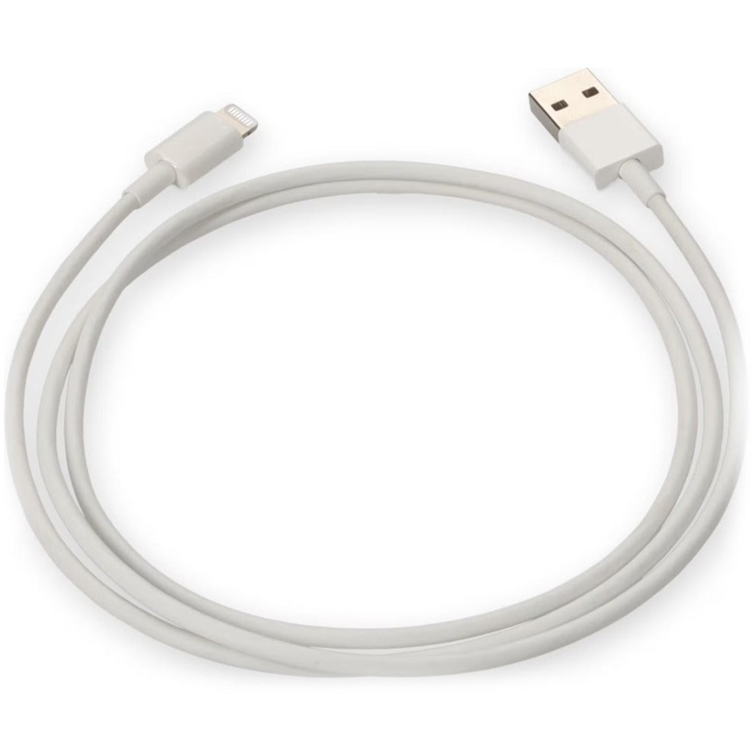 AddOn USB2LGTSL1MW 1m USB 2.0 (A) Male to Lightning Male White Cable, Data Transfer Cable for PC, Notebook, USB Charger, Smartphone, Tablet