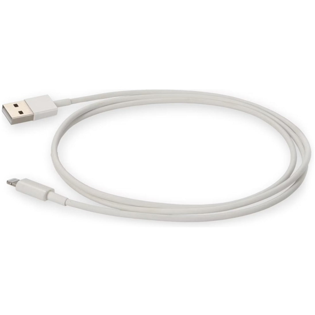 AddOn USB2LGTSL1MW 1m USB 2.0 (A) Male to Lightning Male White Cable, Data Transfer Cable for PC, Notebook, USB Charger, Smartphone, Tablet