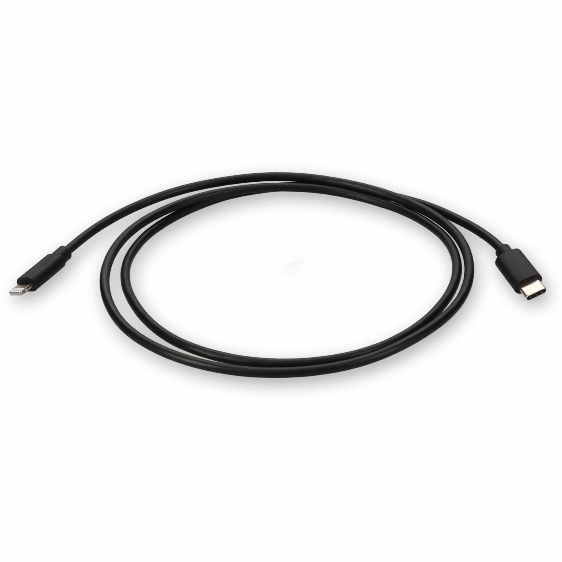 AddOn USBC2LGTTPE1M 1m USB 2.0 (C) Male to Lightning Male Black Cable, Data Transfer Cable