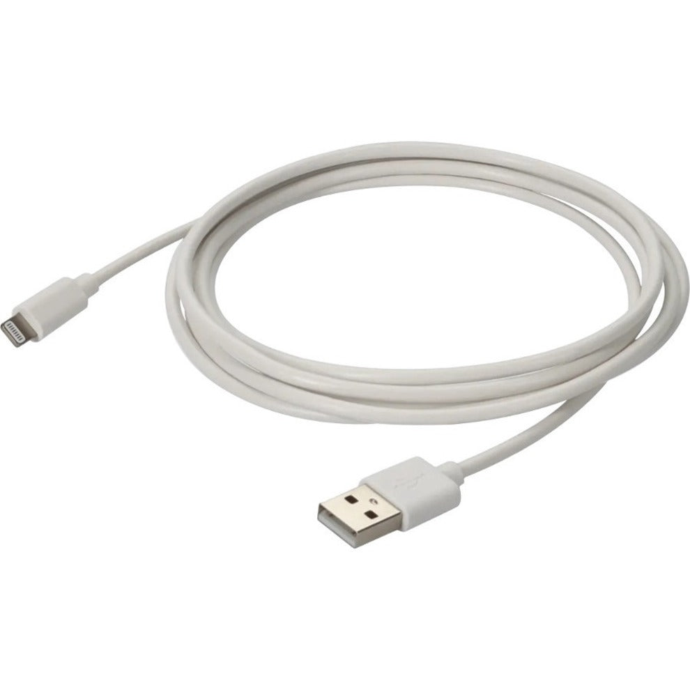 AddOn USB2LGT2MW 2.0m (6.6ft) USB 2.0 Male to Lightning Male Sync and Charge Cable, White