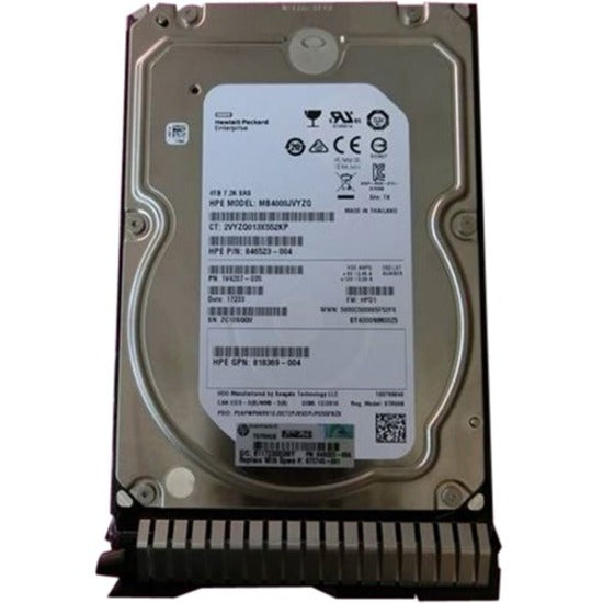 HPE 872745-001 Hard Drive 4 TB, 3.5" Internal, SAS (12Gb/s SAS)