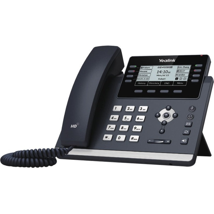 Yealink SIP-T43U T43U 12 Line IP Phone, LCD Display, Dual USB Ports, PoE Support