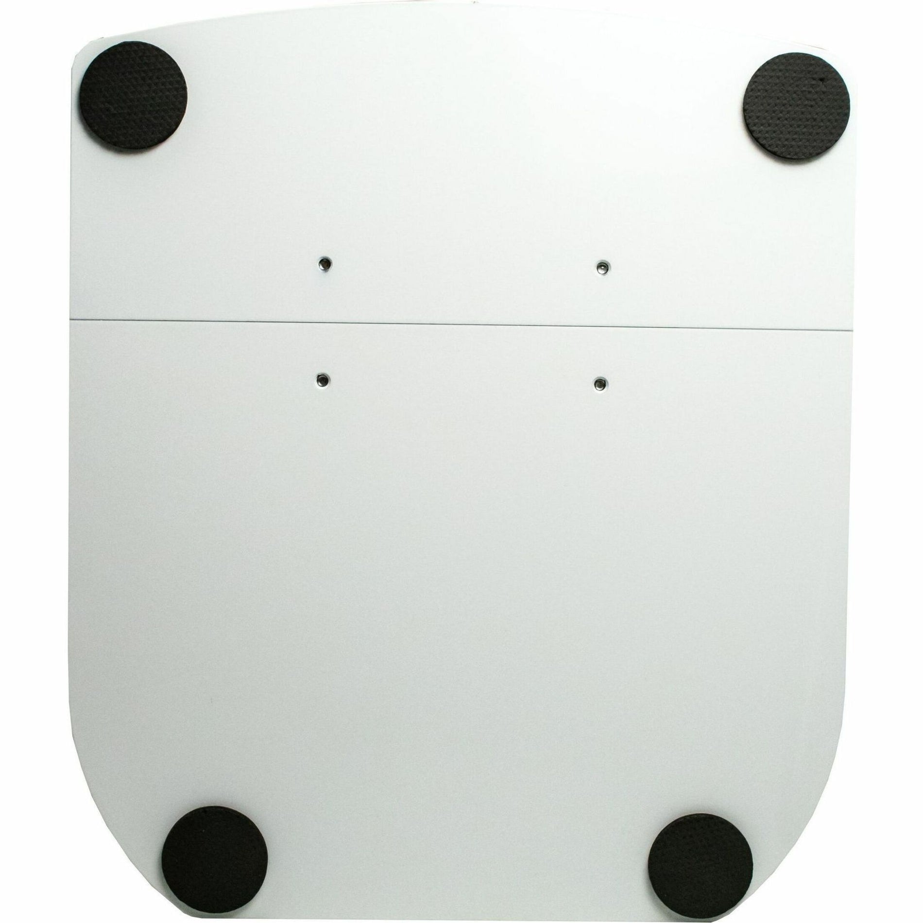 CTA Digital PAD-PLSW Premium Large Locking Floor Stand Kiosk (White), Cable Management, Non-slip, Anti-theft, 360° Rotation