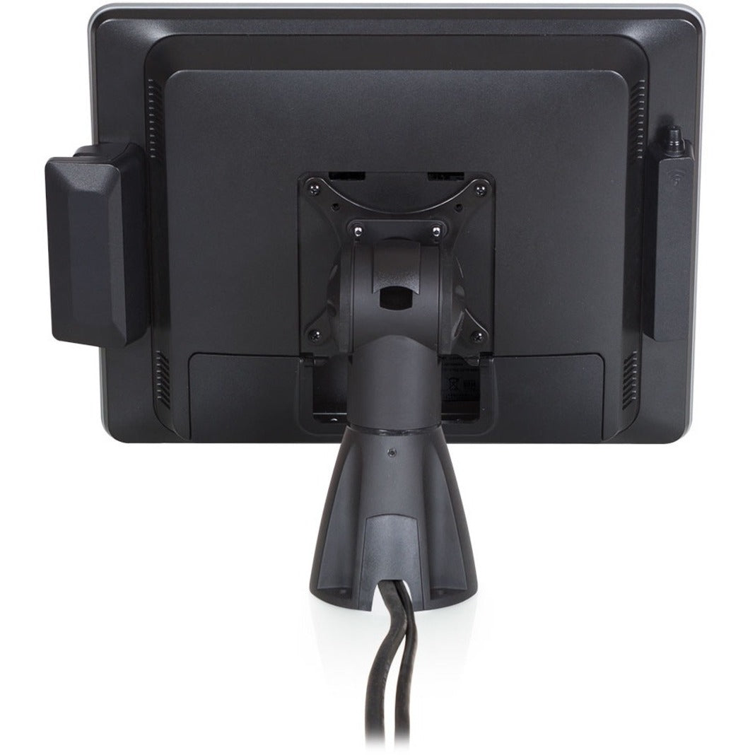 HAT 9190-104 Compact POS Countertop Mount, Adjustable Angle, Tilt, Pivot, Swivel, Lockable, Vista Black