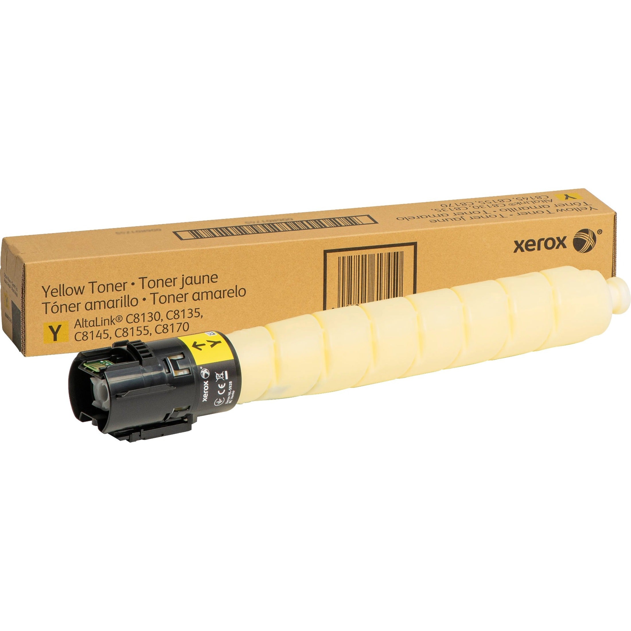 Xerox 006R01749 AltaLink C8130/35/45/55/70 Yellow Toner Cartridge, Original Laser Toner with 28000 Pages Yield