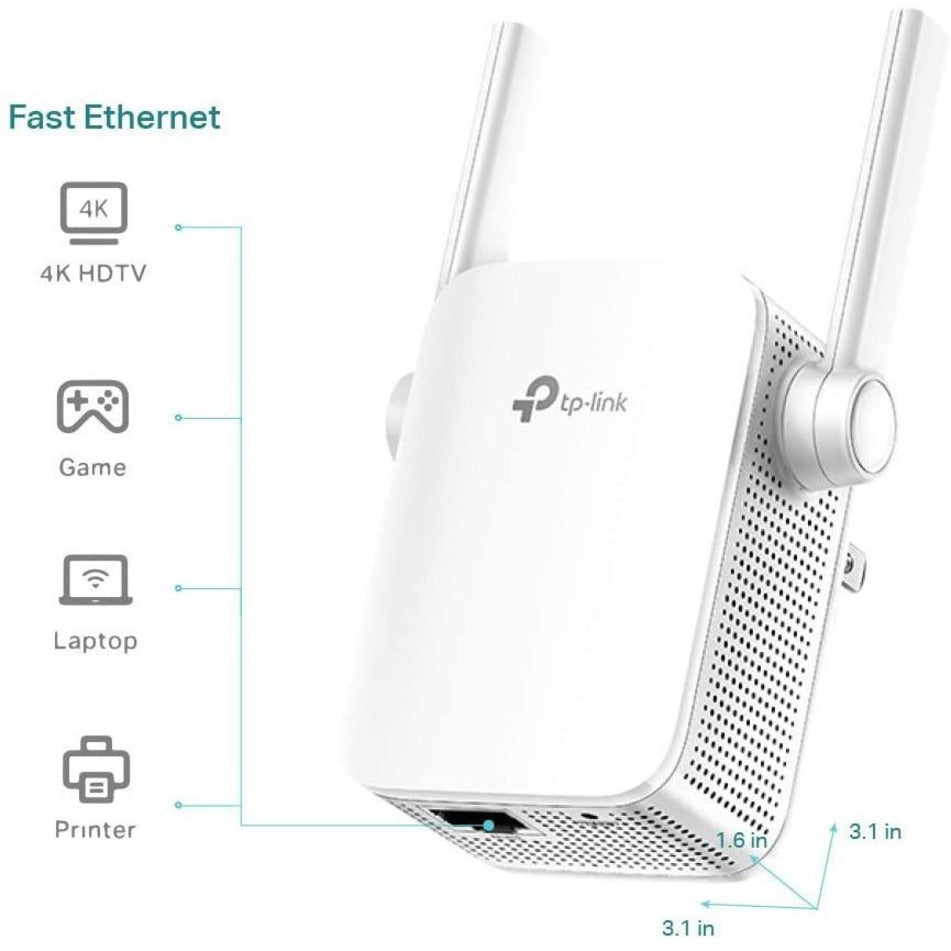TP-Link RE105 Wireless Range Extender, 300Mbps WiFi Coverage