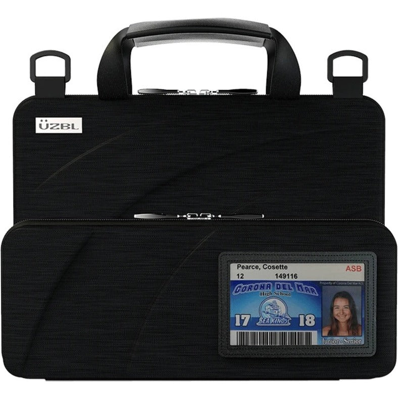 UZBL EVA7961 Always-On Slim 11.6" Chromebook Case, Black - Carrying Case with Shoulder Strap and Handle