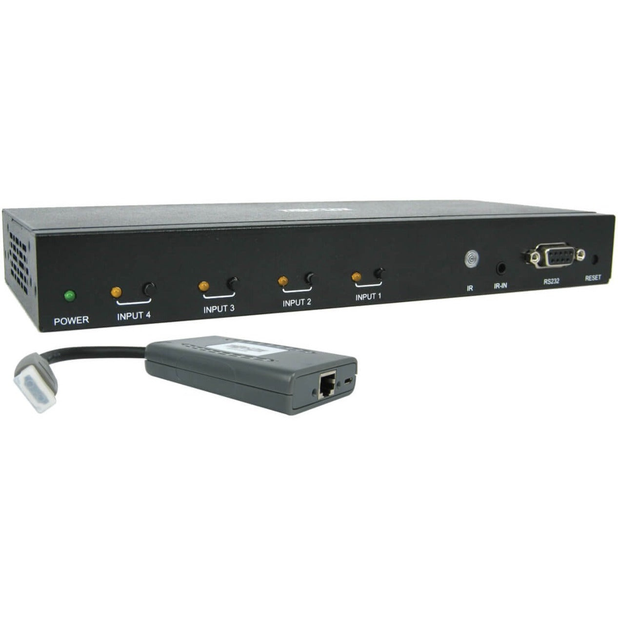 Tripp Lite B320-4X1-HH-K1 4-Port HDMI over Cat6 Presentation Switch/Extender, 4K, 50ft Range