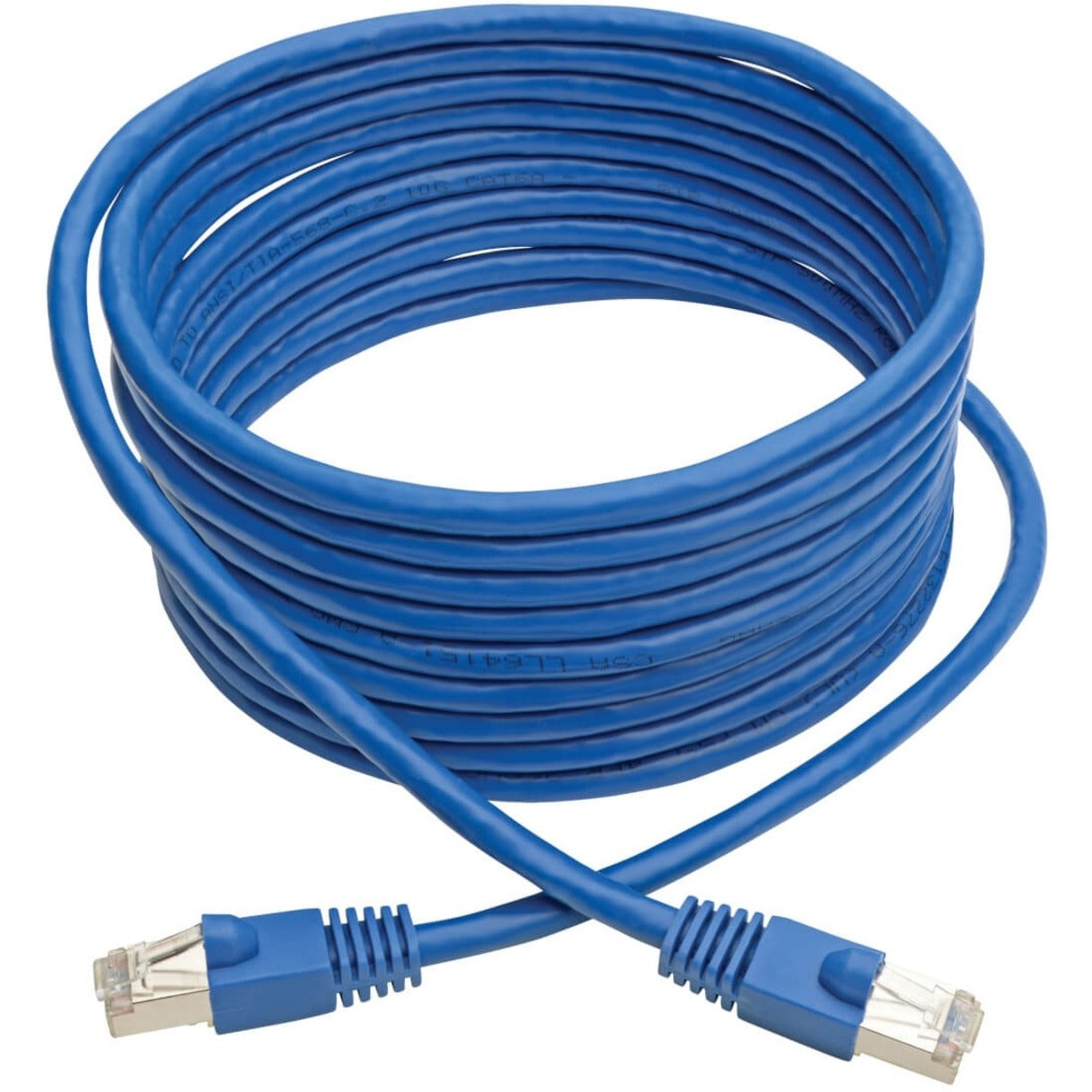 Tripp Lite N262-015-BL Cat.6a STP Patch Network Cable, 15 ft, Blue, 10G-Certified