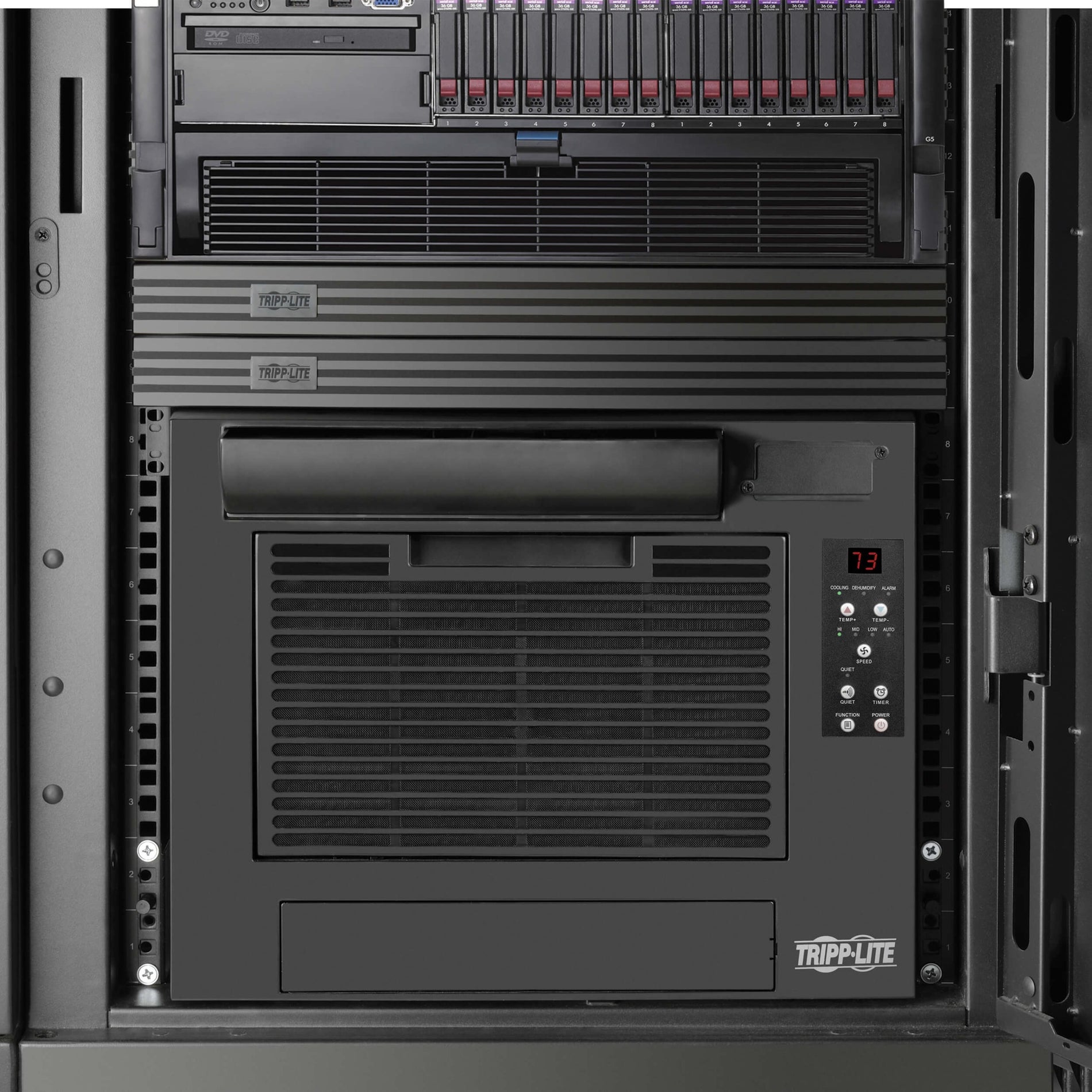 Tripp Lite SmartRack Rack-Mounted Server Rack Cooling Unit - 7,000 BTU, 230V [Discontinued]