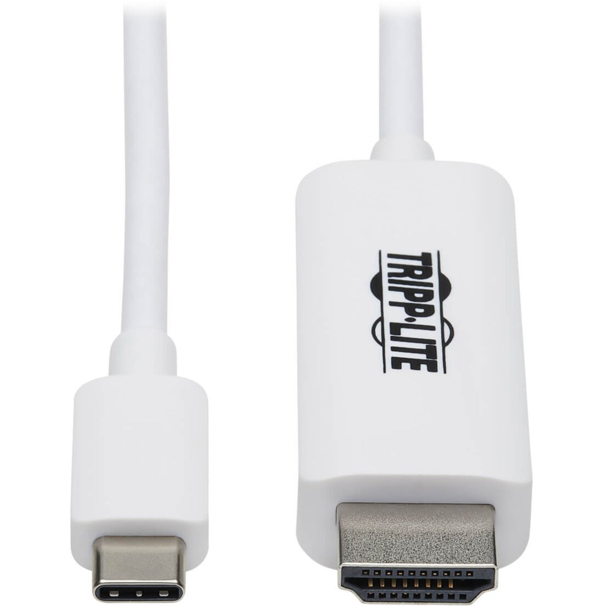 Tripp Lite U444-003-HWE USB-C to HDMI Adapter Cable, M/M, White, 3 ft.