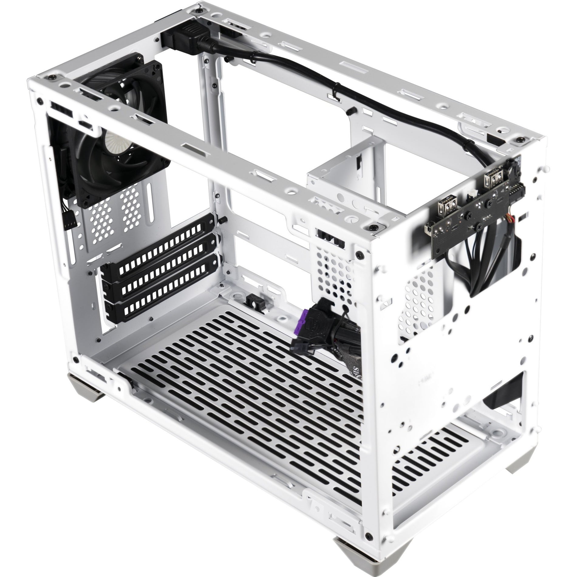 Cooler Master MCB-NR200-WNNN-S00 MasterBox Computer Case, Compact Design, 2.5" and 3.5" Internal Bays, 3 Expansion Slots, USB Ports, White