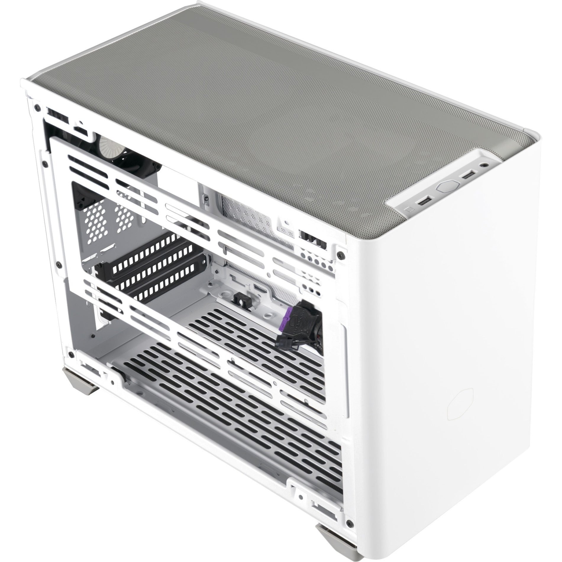 Cooler Master MCB-NR200-WNNN-S00 MasterBox Computergehäuse Kompaktes Design 2.5" und 3.5" Interne Einschübe 3 Erweiterungssteckplätze USB-Anschlüsse Weiß 