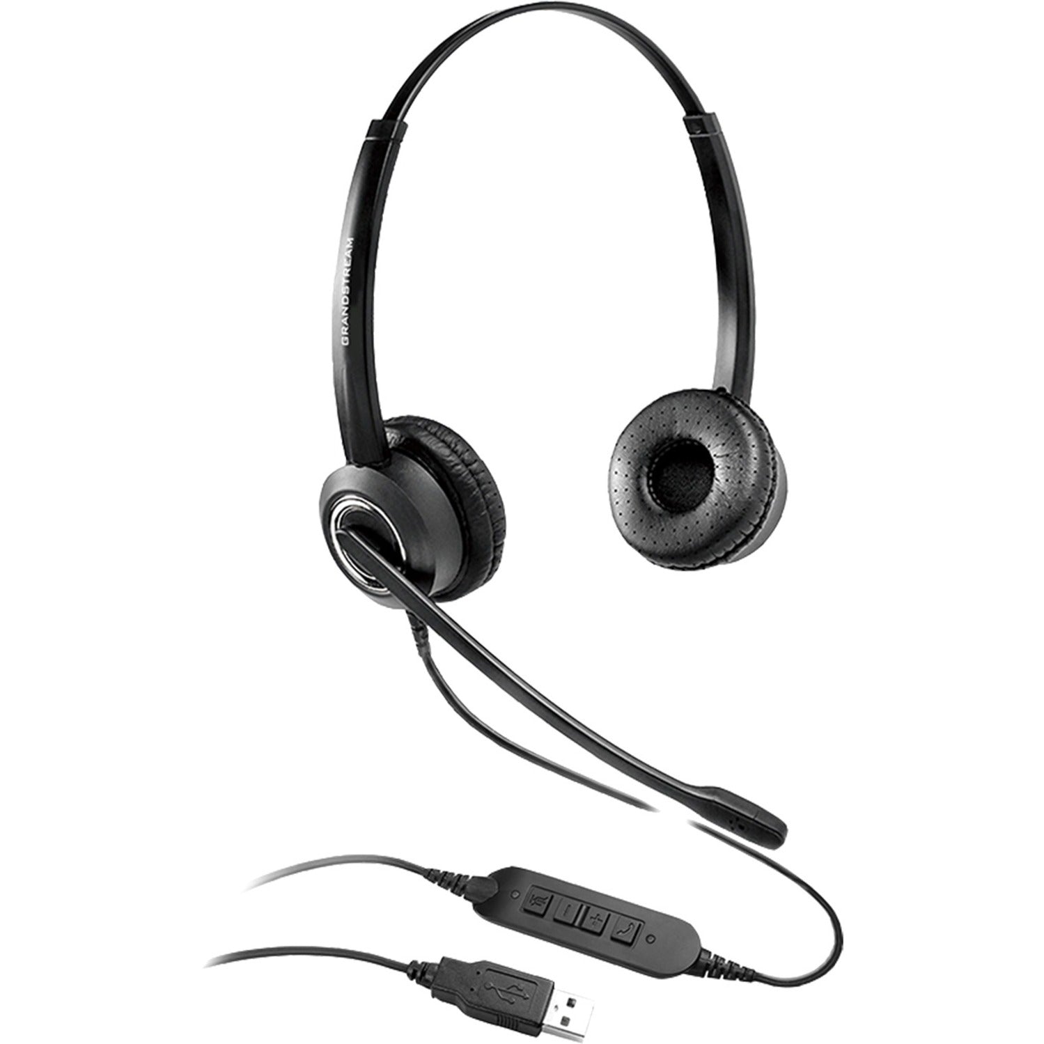 Grandstream GUV3000 Headset, Comfortable, Noise Cancelling, USB Type A