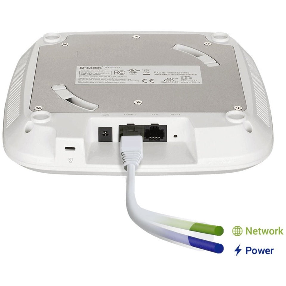 D-Link DAP-2682 Nuclias Connect AC2300 Wave 2 Dual-Band PoE Access Point Gigabit Ethernet 2.25 Gbit/s