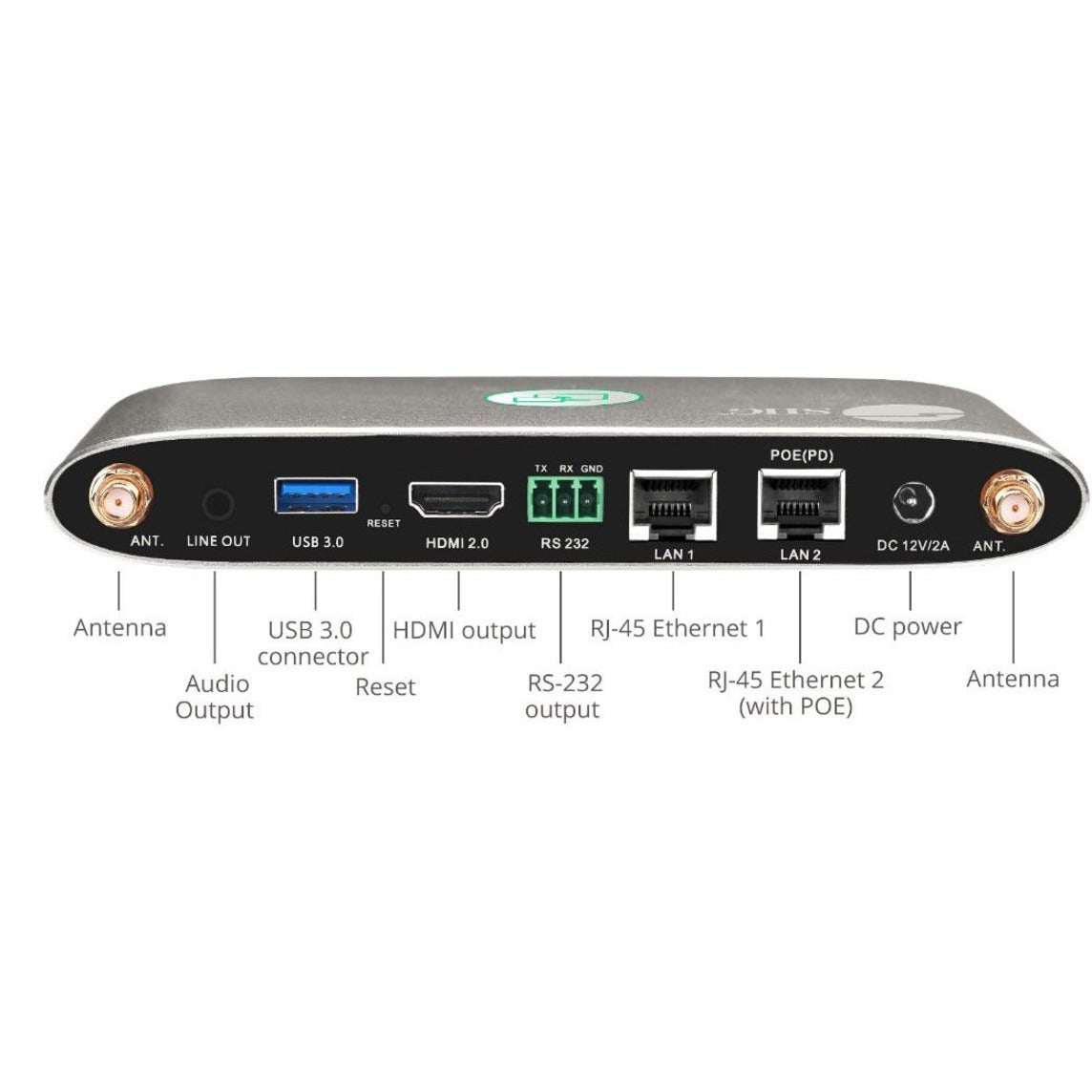 SIIG CE-H25Y11-S1 Dual View Wireless Media Presentation Switch Gateway, 4K UHD, 16 Connections