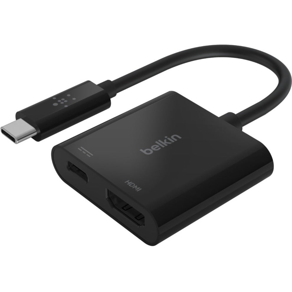 Belkin AVC002BTBK USB-C to HDMI + Charge Adapter, USB Power Delivery, Plug and Play