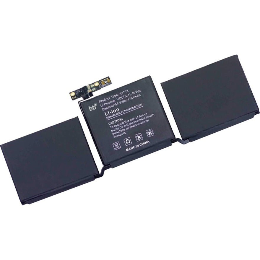 BTI A1713-BTI Battery for Apple Macbook Pro Notebooks, 18 Month Limited Warranty