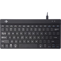 R-Go Tools Ergonomic Compact Break Wired Keyboard, Black (RGOCOUSWDBL) Main image