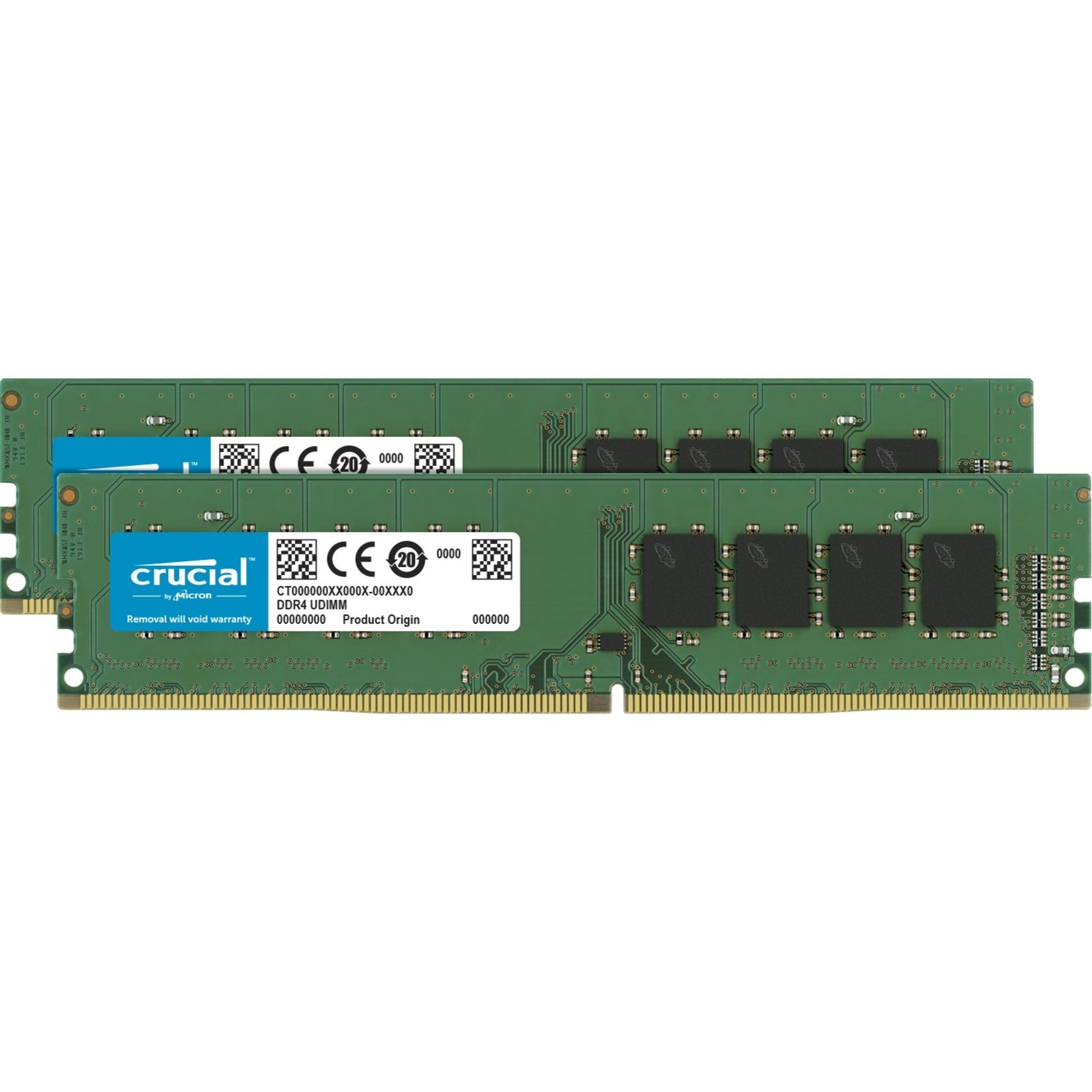 Crucial CT2K8G4DFRA32A 16GB (2 x 8GB) DDR4 SDRAM Memory Kit, 3200 MHz, Lifetime Warranty