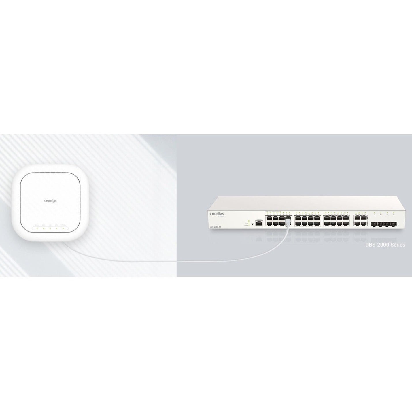 D-Link DBA-2720P Nuclias Business Cloud AC2200 Wave2 Access Point, Gigabit Ethernet, Tri Band, 2.08 Gbit/s
