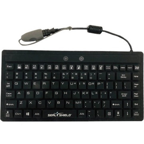 Seal Shield S89G Silk Mini Glow Waterproof Silicone Backlit Keyboard, Quiet Keys, Low Noise, Dust Proof, UV Coated
