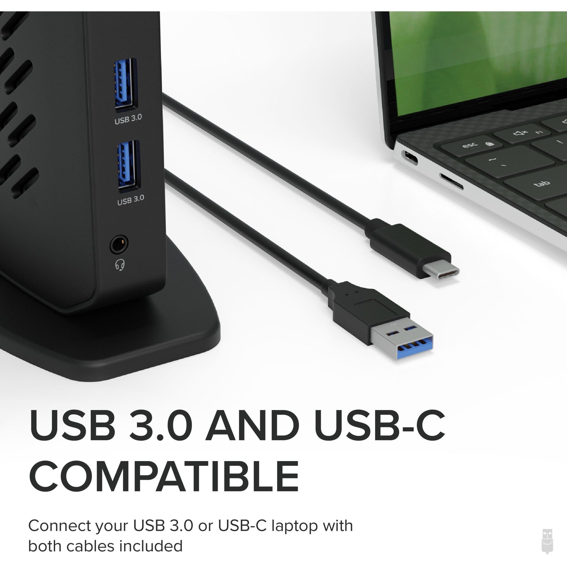 Plugable UD-6950Z Dual 4K Display Docking Station, USB 3 & USB-C, HDMI and DisplayPort, Windows & Mac