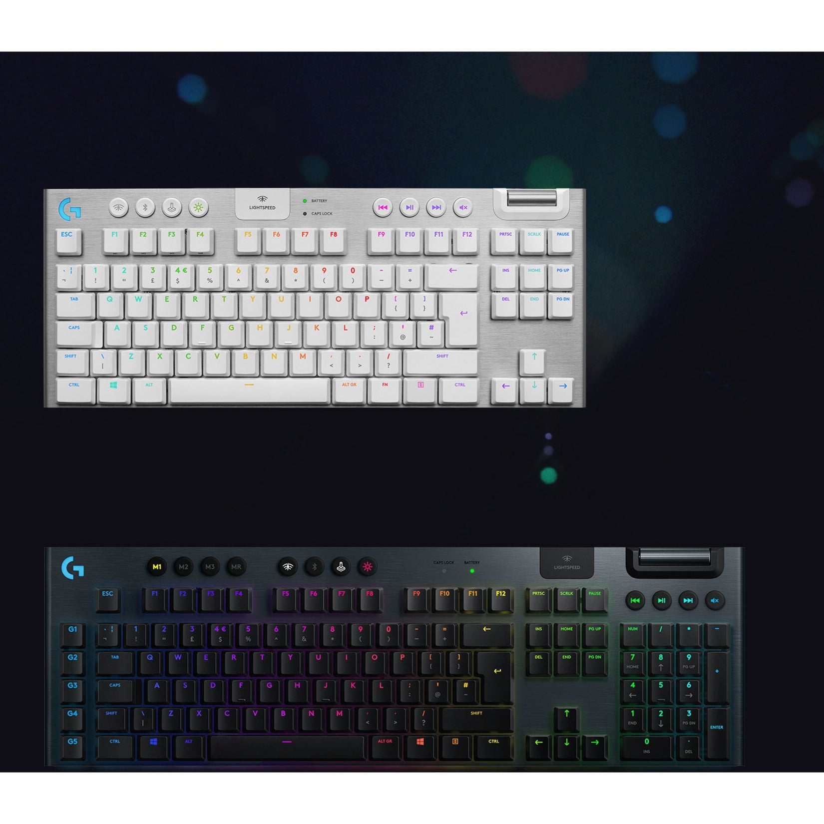 Logitech 920-009660 G915 TKL Tenkeyless Lightspeed Wireless RGB Mechanical Gaming Keyboard, Compact Keyboard with Low-profile Keys, Customizable Backlighting