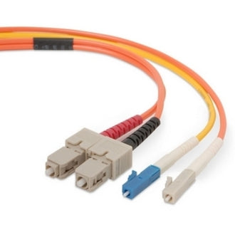 Belkin F2F902L7-02M Fiber Optic Duplex Patch Cable, 6.56 ft, LC to SC Network, Lifetime Warranty