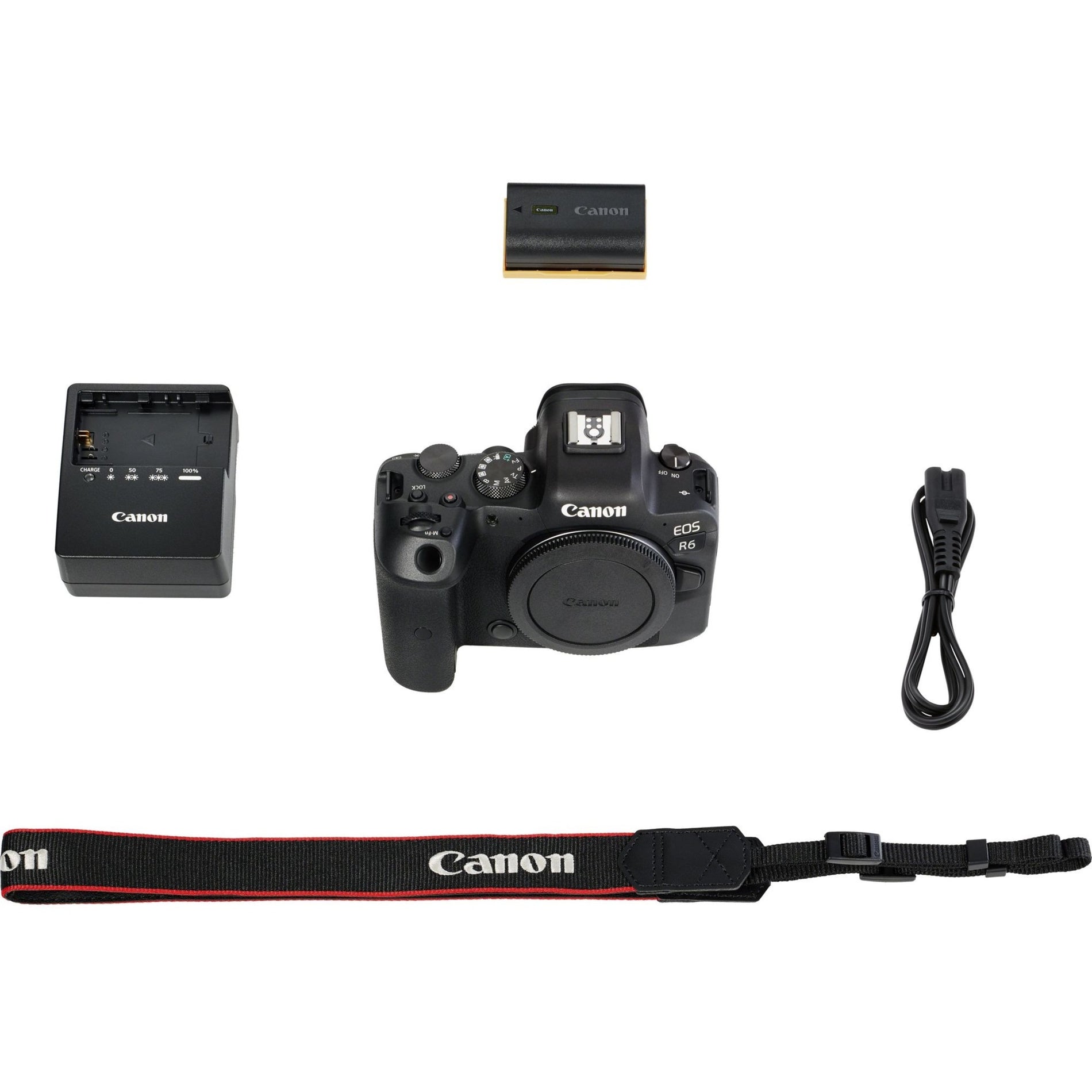 Canon 4082C002 EOS R6 Mirrorless Camera Body Only, 20.1 Megapixel, 4K Video, Touchscreen