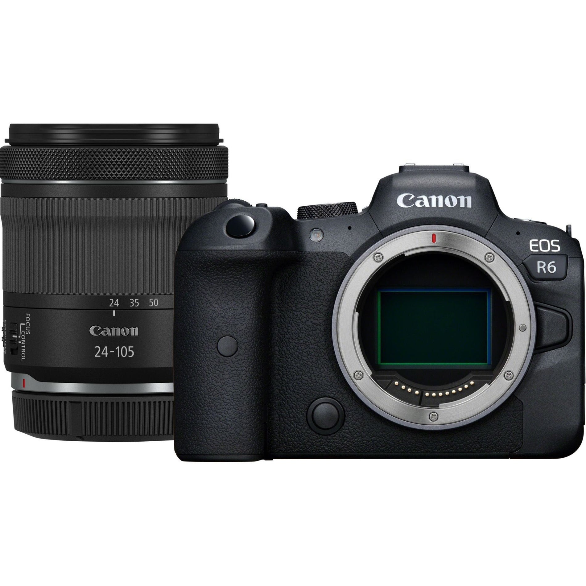 Canon 4082C012 EOS R6 Mirrorless Camera with Lens, 20.1 Megapixel, 4K Video, Touchscreen