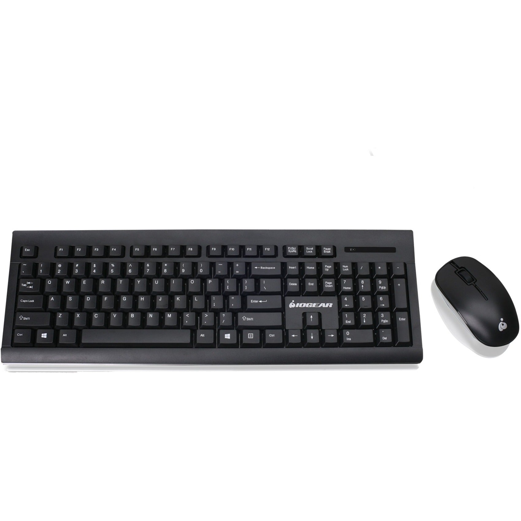 IOGEAR GKM552RB Long Range 2.4 GHz Wireless Keyboard and Mouse Combo, Plug & Play, Slim Design