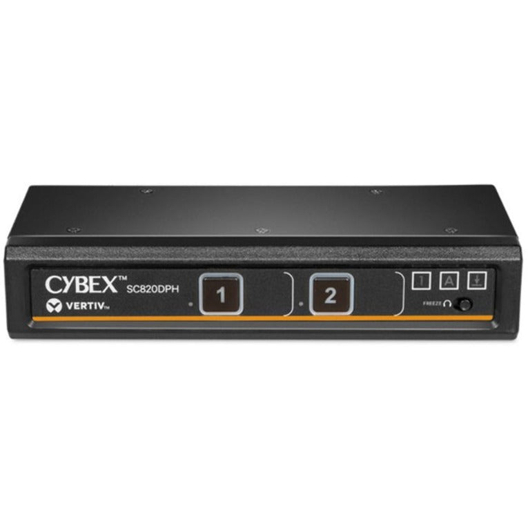 AVOCENT VERTIV Cybex SC820DPH-400 KVM Switchbox, Secure Desktop KVM Switch, 2 Port Universal DisplayPort, TAA Compliant