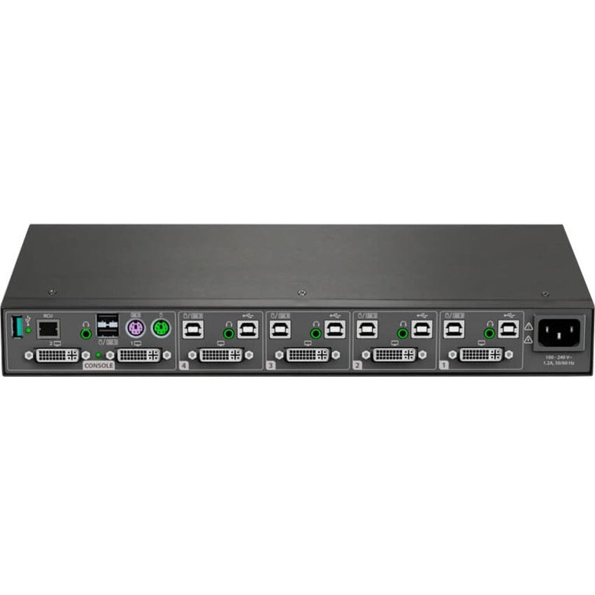 VERTIV SCM145DPH-400 Cybex KVM Switchbox, 4 Computers Supported, 2 Year Warranty, 3840 x 2160 Video Resolution, TAA Compliant
