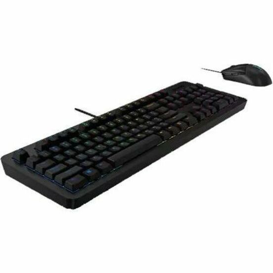 Lenovo GX30Z21568 Legion KM300 RGB Gaming Combo Keyboard And Mouse - US English Programmable Keys Adjustable Backlighting