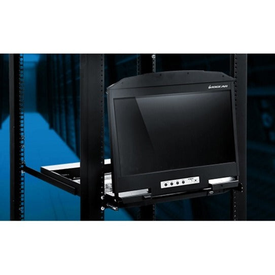 IOGEAR GCL1908W 18.5" Widescreen LCD 8-Port KVM Switch TAA Compliant