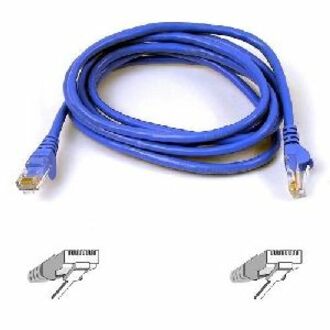 Belkin A3L980-35-BLU-S Cat. 6 UTP Patch Cable, 35 ft, Molded, Snagless, Blue