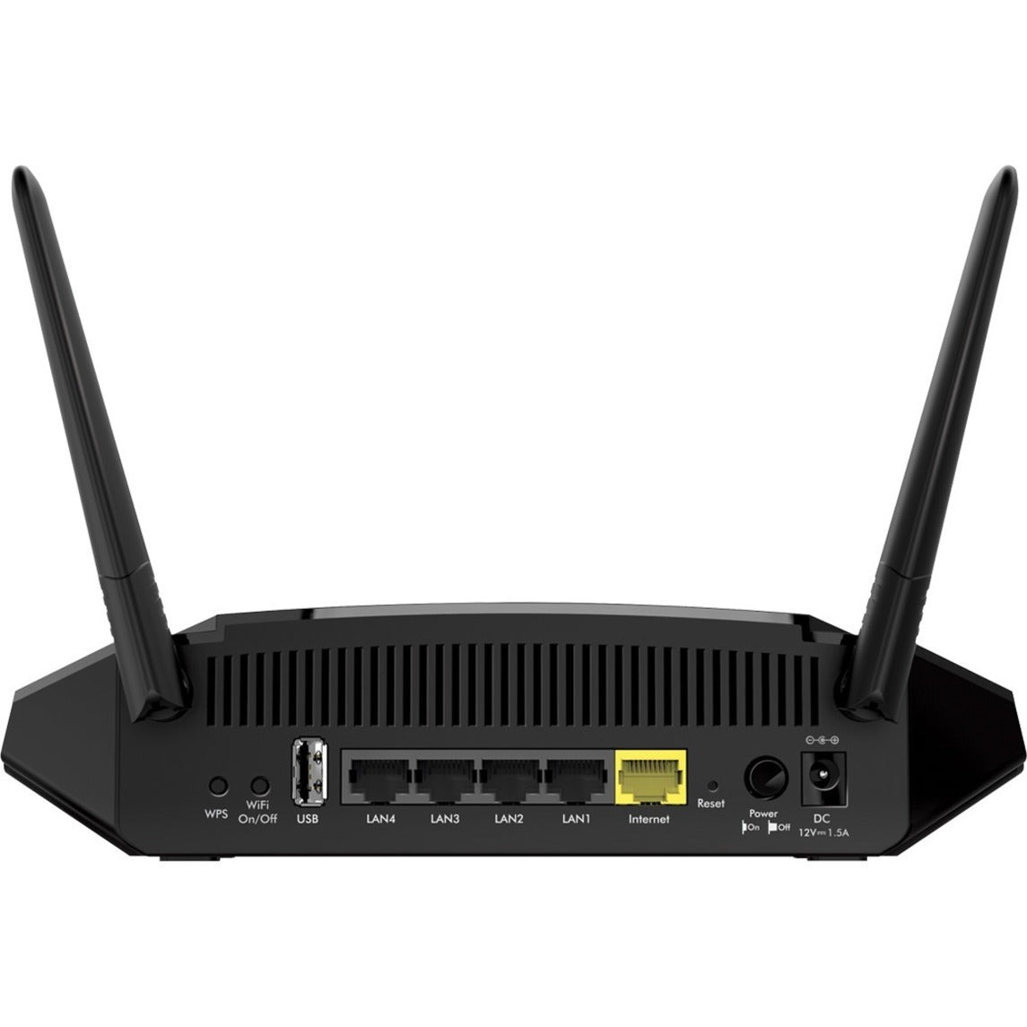 Netgear R6230 Wi-Fi 5 IEEE 802.11ac Ethernet Wireless Router (R6230-100NAS) Rear image