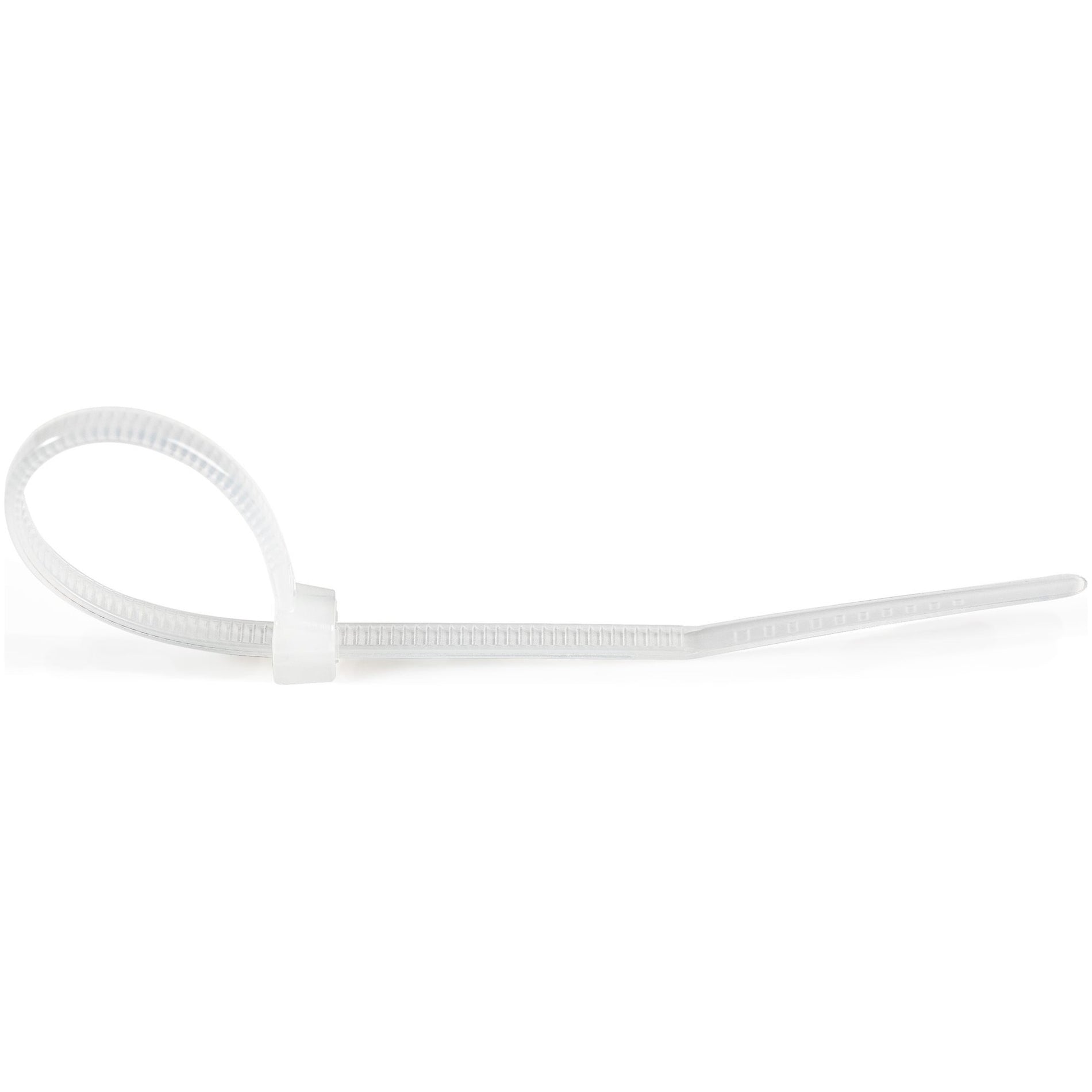 StarTech.com CBMZT4N 100 Pack 4" Cable Ties - White Nylon Zip Tie Wraps, UL TAA Compliant