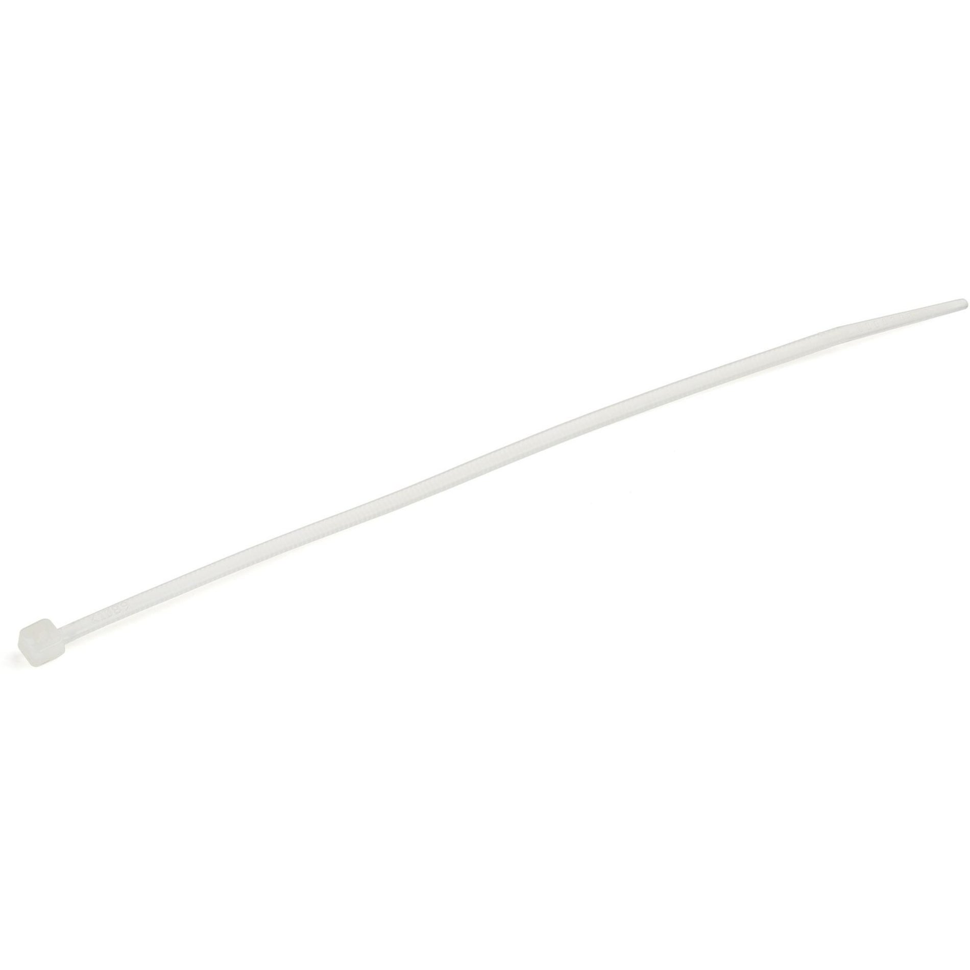 StarTech.com CBMZT6N 100 Pack 6" Cable Ties - White Nylon Zip Tie Wraps, UL TAA