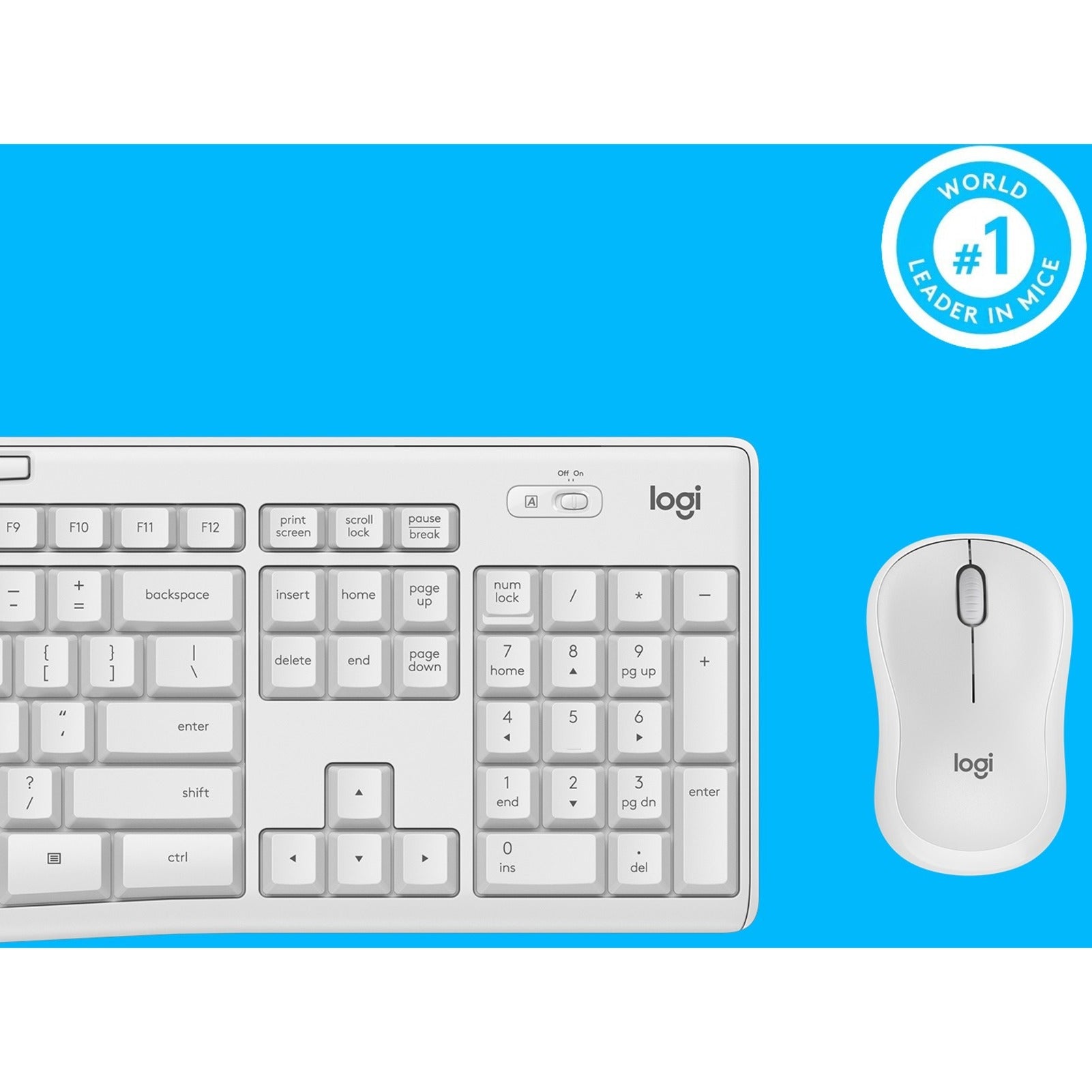 Logitech MK295 Silent Wireless Keyboard Mouse Combo, SilentTouch