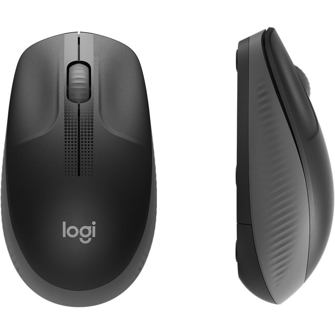 Logitech 910-005901 M190 Full-Size Wireless Mouse, 2.4 GHz Radio Frequency, USB Receiver