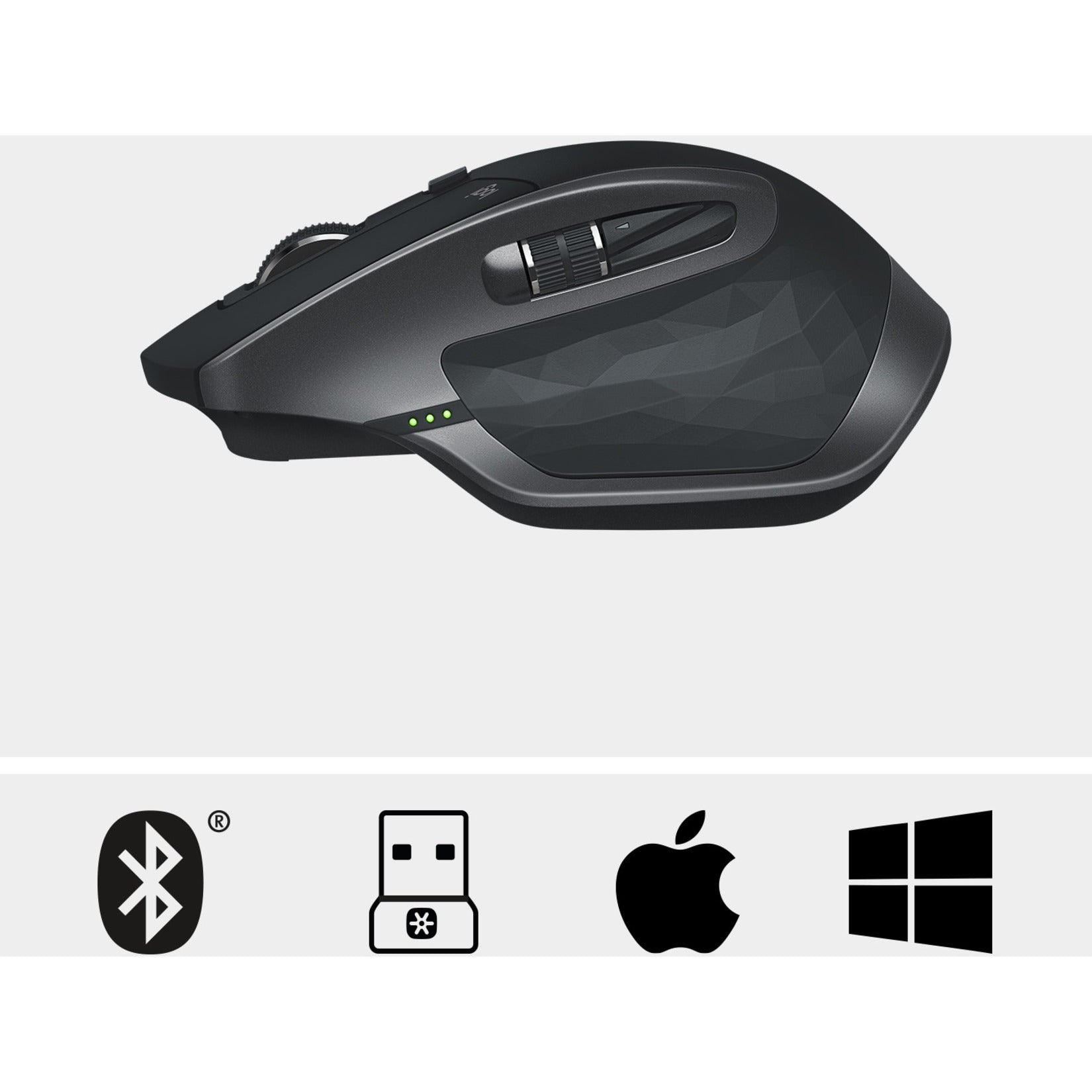 Logitech 910-005965 MX Master 2S Wireless Mouse, Darkfield Scrolling, 4000 dpi, Graphite