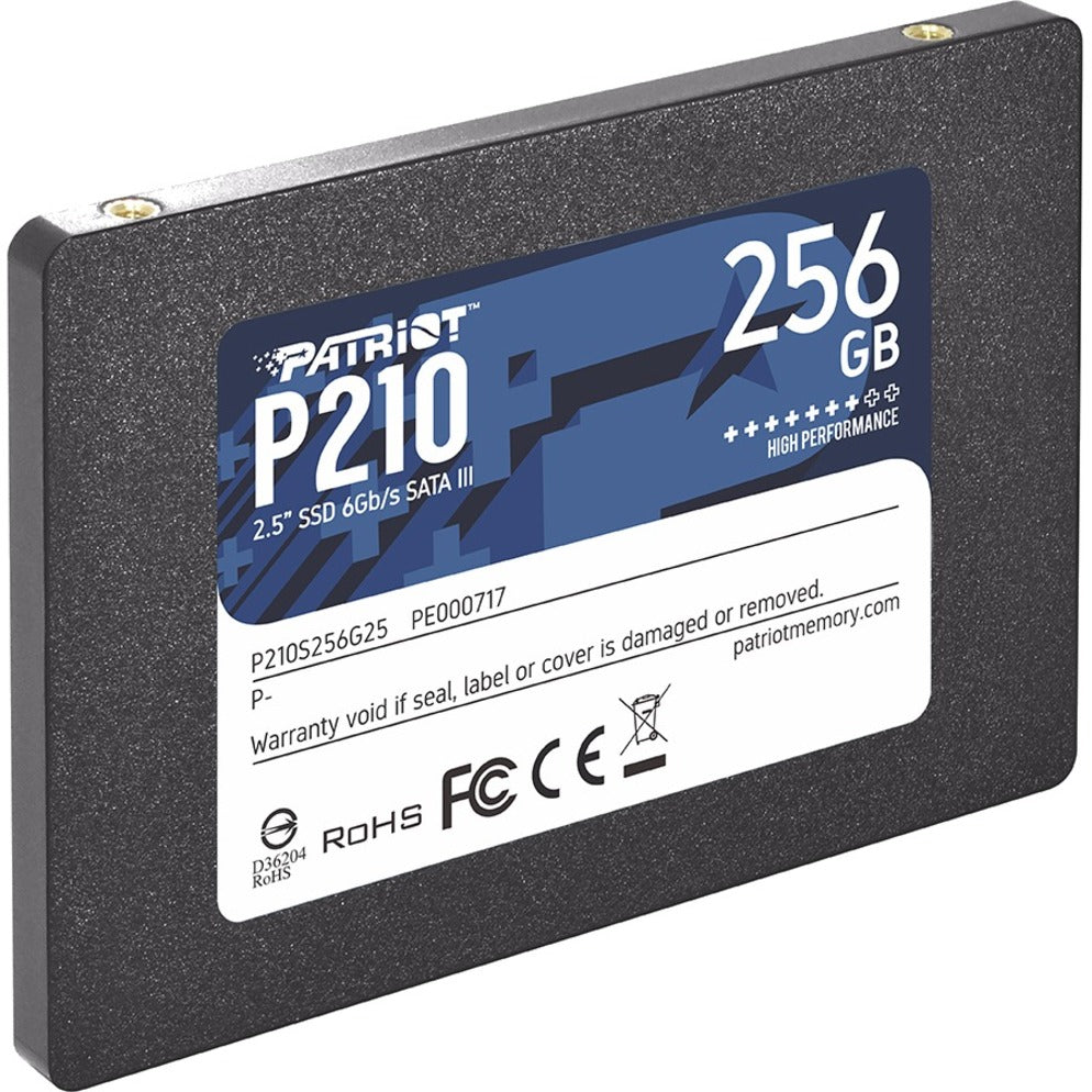 Patriot Memory P210S256G25 P210 256GB 2.5" SATA3 SSD, 3 Year Limited Warranty, Windows Compatible