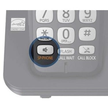 Panasonic KX-TGE432B DECT 6.0 Cordless Phone, 2 Handset TGE4 Cordless Phone, Speakerphone, Answering Machine