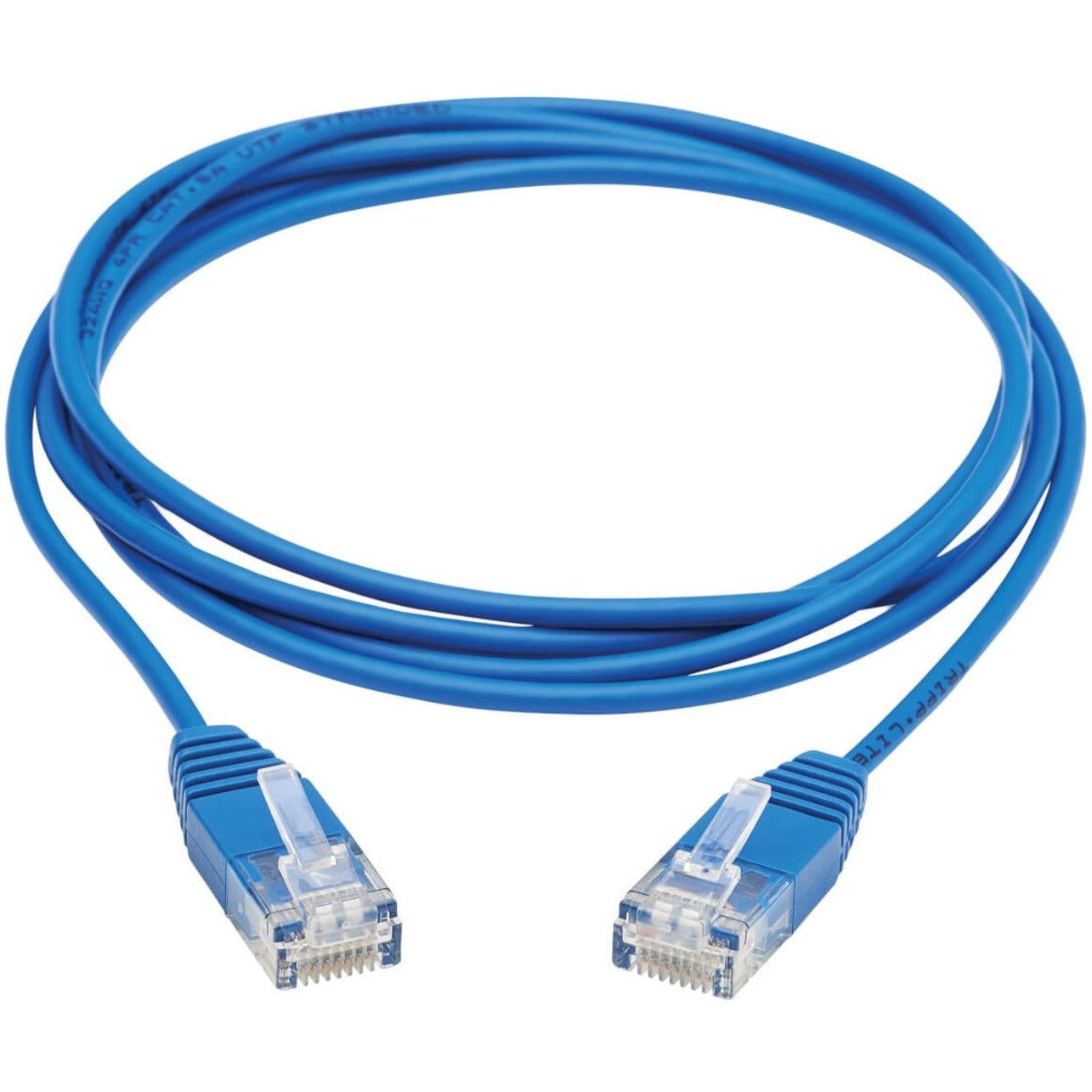 Tripp Lite N261-UR05-BL Cat6a 10G Certified Molded Ultra-Slim UTP Ethernet Cable, Blue, 5 ft.