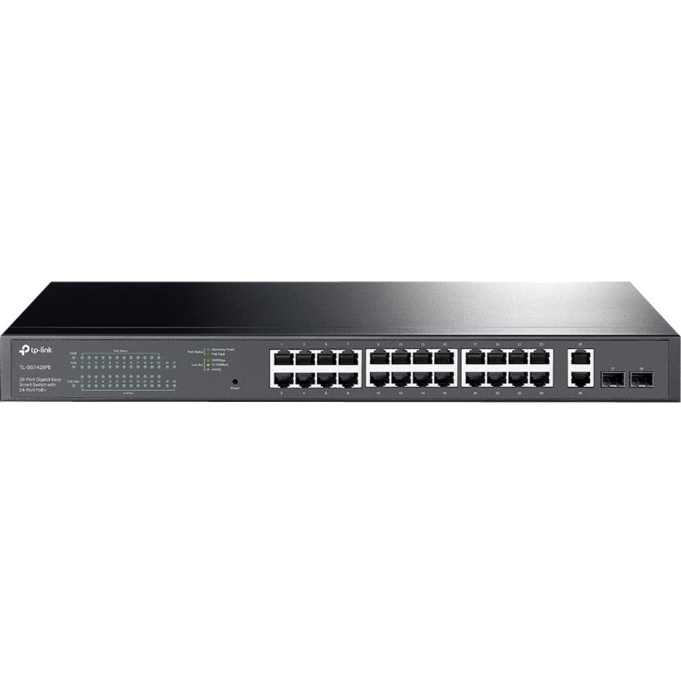 TP-Link TL-SG1428PE 28-Port Gigabit Easy Smart Switch with 24-Port PoE+, Power Budget up to 250W