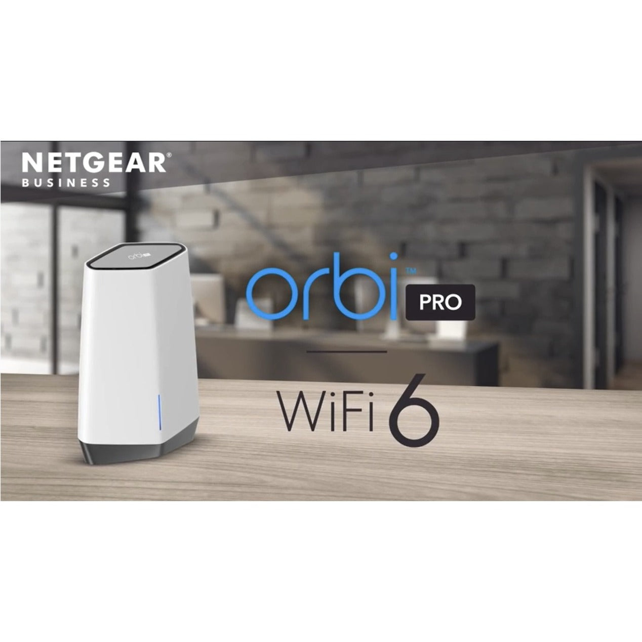 Netgear SXK80-100NAS Orbi Pro WiFi 6 Tri-Band AX6000 WiFi System, 5 Year Warranty, 2.5 Gigabit Ethernet, 750 MB/s Total Wireless Transmission Speed